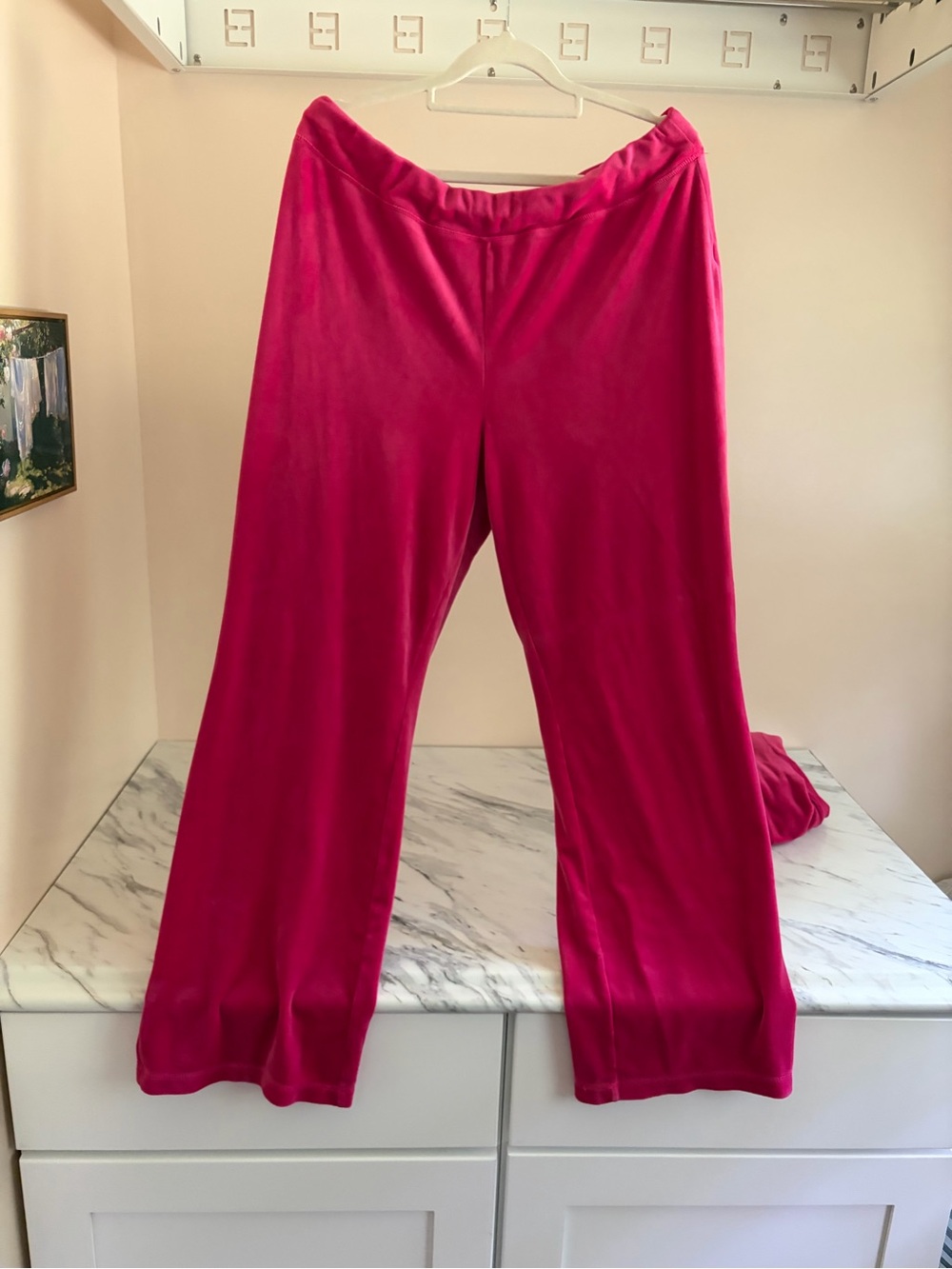 Juicy Couture Hot Pink Velour Hoodie & Pants Pajama Set - Picture 7 of 8